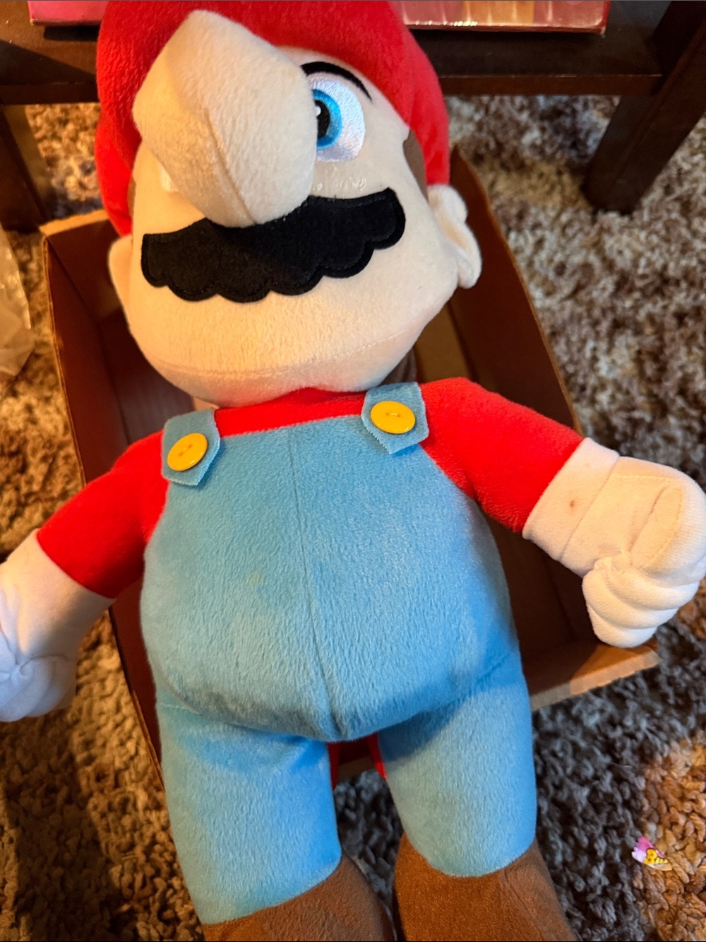 Nintendo Plush Character Backpack in Red, Light Blue, Brown & Yellow